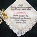 Personalized Wedding Handkerchief From Bride To..