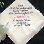 Personalized Wedding Handkerchief From The Bride..