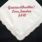 Wedding Hankie For A Spanish Grandmother With Gift..
