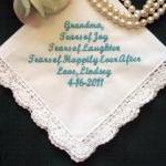 Personalized Wedding Handkerchief For Your..