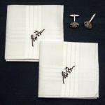 Personalized Mens Hankie Set With Your Own..