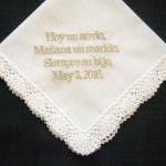 Spanish Wedding Hanky For Mother Of The Groom With..