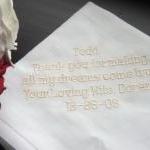 Personalized Wedding Gift - Wedding Handkerchief -..