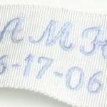 Monogrammed Wedding Dress Label