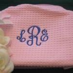 Personalized Wedding Gift -waffel Weave Cosmetic..