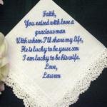 Wedding Hanky From Bride To Mother Of The Groom..