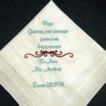 Wedding Handkerchief For Father Of The Bride In..