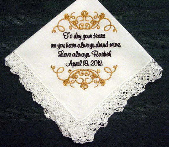 Wedding Handkerchief For Mother Of Bride With Gift Box And In The Us 125s