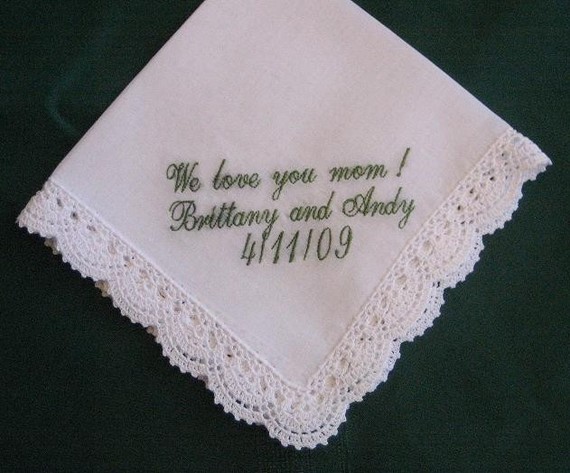 Ladies Bridal Handkerchief With Gift Box 68s